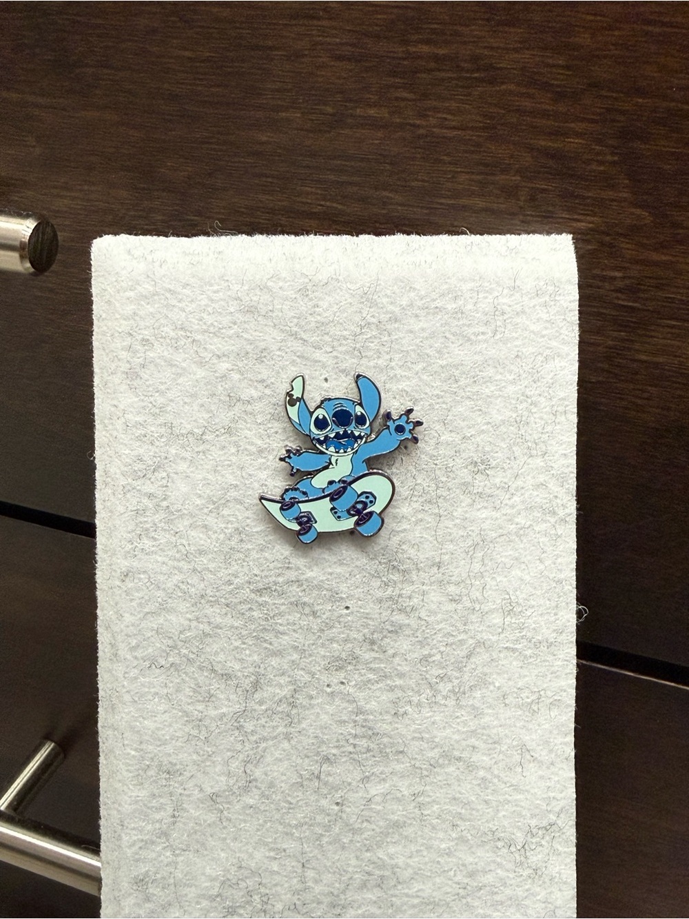 Disney Stitch on Skateboard Pin